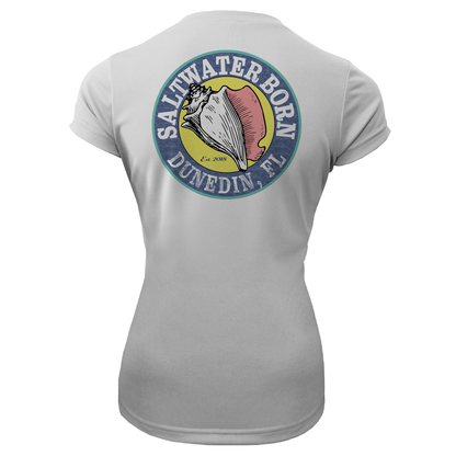 Saltwater Born Dunedin Florida Girl Women's Short Sleeve UPF 50+ Dry-Fit Shirt