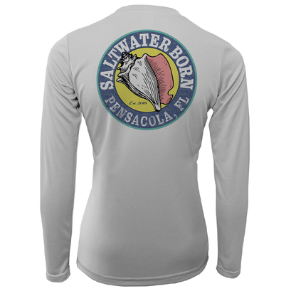 Saltwater Born Pensacola, FL "Saltwater Hair Don't Care" Long Sleeve UPF 50+ Dry-Fit Shirt