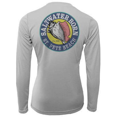 Saltwater Born St. Pete Beach, FL "Saltwater Hair Don't Care" Long Sleeve UPF 50+ Dry-Fit Shirt