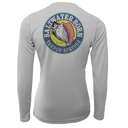 Saltwater Born Tarpon Springs, FL "Saltwater Hair Don't Care" Long Sleeve UPF 50+ Dry-Fit Shirt