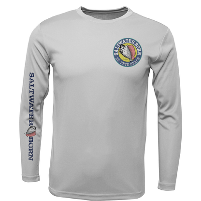 St. Pete Beach, FL Turtle Boy's Long Sleeve UPF 50+ Dry-Fit Shirt