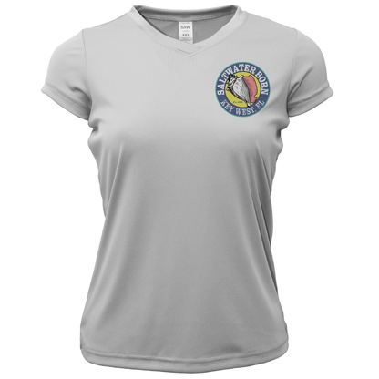 Saltwater Born Key West, FL Kraken Women's Short Sleeve UPF 50+ Dry-Fit Shirt