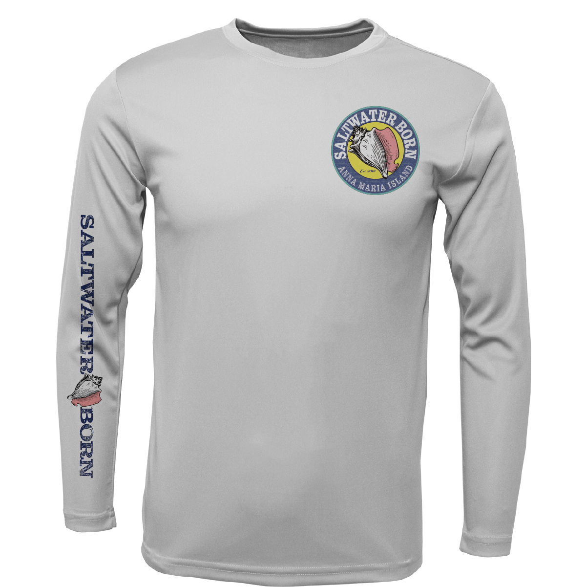 Saltwater Born Anna Maria Island Kraken Long Sleeve UPF 50+ Dry-Fit Shirt