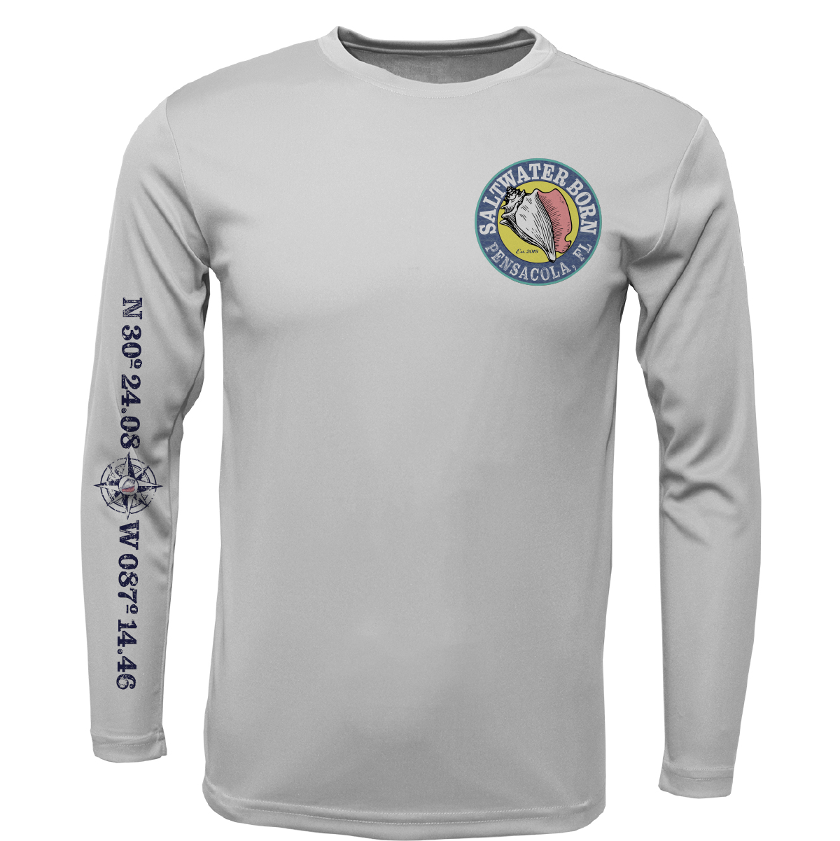 Saltwater Born Pensacola, FL Kraken Long Sleeve UPF 50+ Dry-Fit Shirt