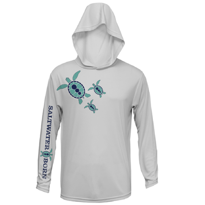 Saltwater Born Baby Turtles Long Sleeve UPF 50+ Dry-Fit Hoodie