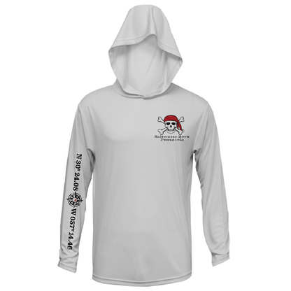 Saltwater Born Pensacola, FL "All for Rum and Rum for All" Long Sleeve UPF 50+ Dry-Fit Hoodie