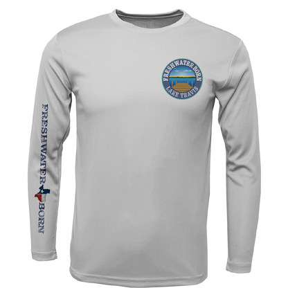 Saltwater Born Lake Travis Freshwater Born State of Texas Men's Long Sleeve UPF 50+ Dry-Fit Shirt