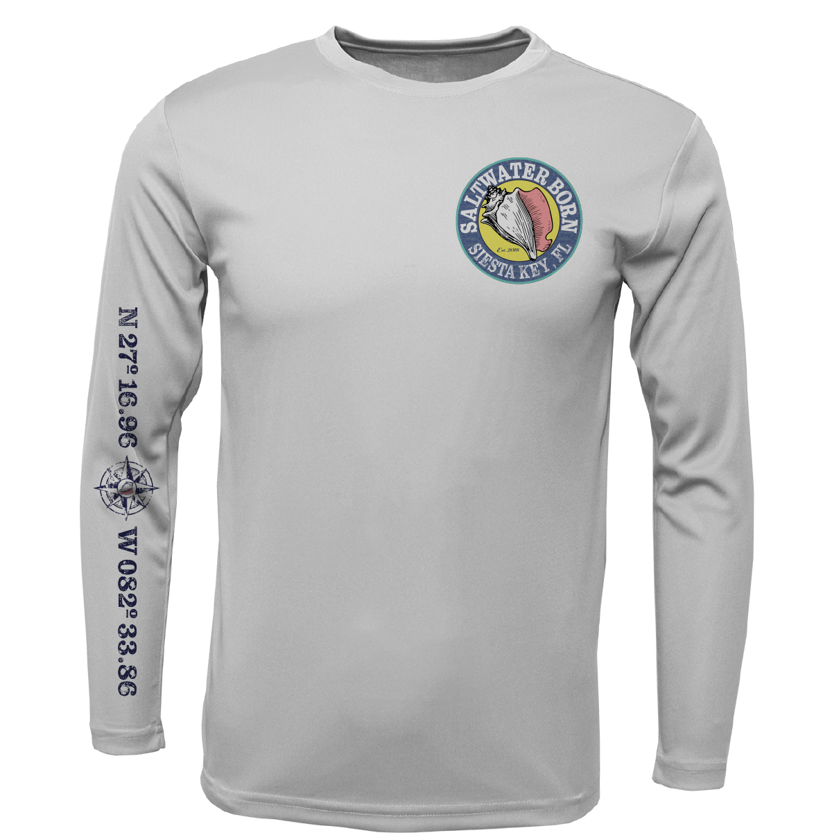Siesta Key, FL "Surrender The Booty" Long Sleeve UPF 50+ Dry-Fit Shirt