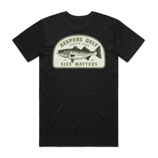 Keepers Only Co. Size Matters Black T-Shirt