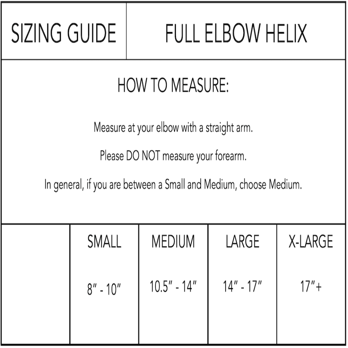 Body Helix Full Elbow Helix