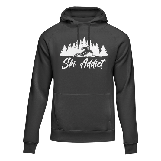 Outdoorzees Ski Addict Adult Fleece Hoodie