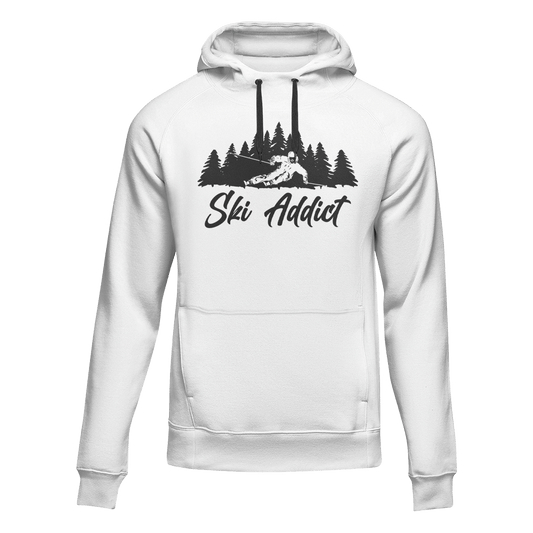 Outdoorzees Ski Addict Adult Fleece Hoodie