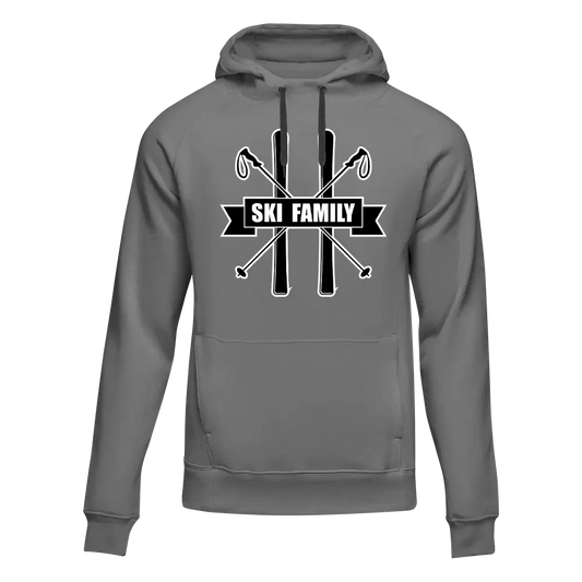 Outdoorzees Ski Family Adult Fleece Hoodie