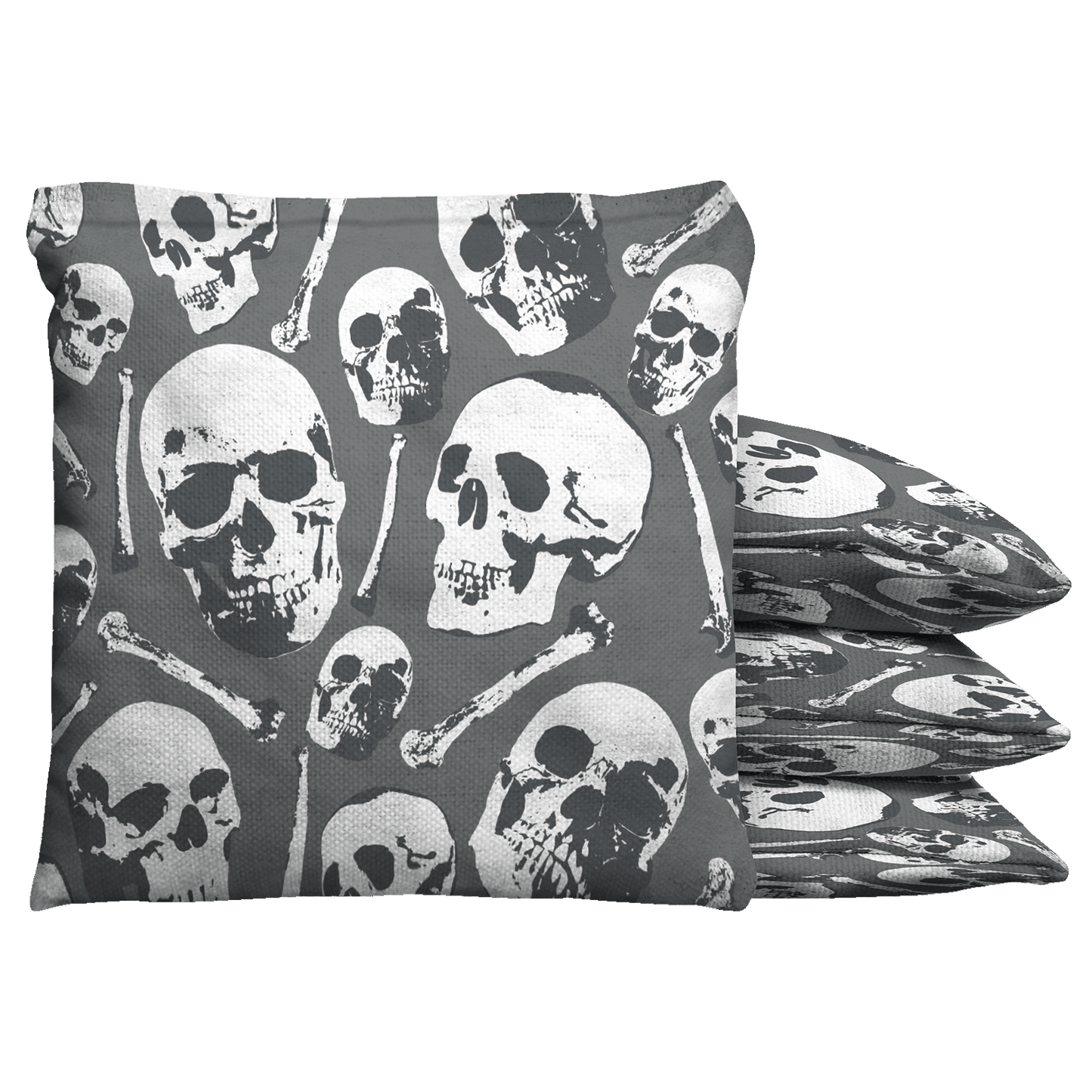 Baggo Skull Pattern Baggo Cornhole Bean Bag Toss Bags (set of 8)