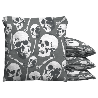 Baggo Skull Pattern Baggo Cornhole Bean Bag Toss Bags (set of 8)