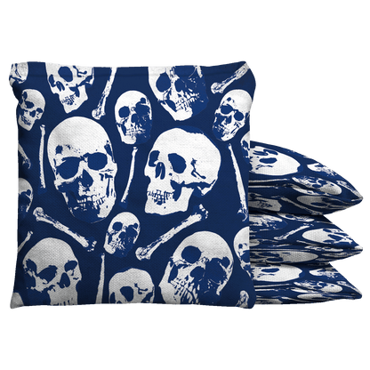 Baggo Skull Pattern Baggo Cornhole Bean Bag Toss Bags (set of 8)