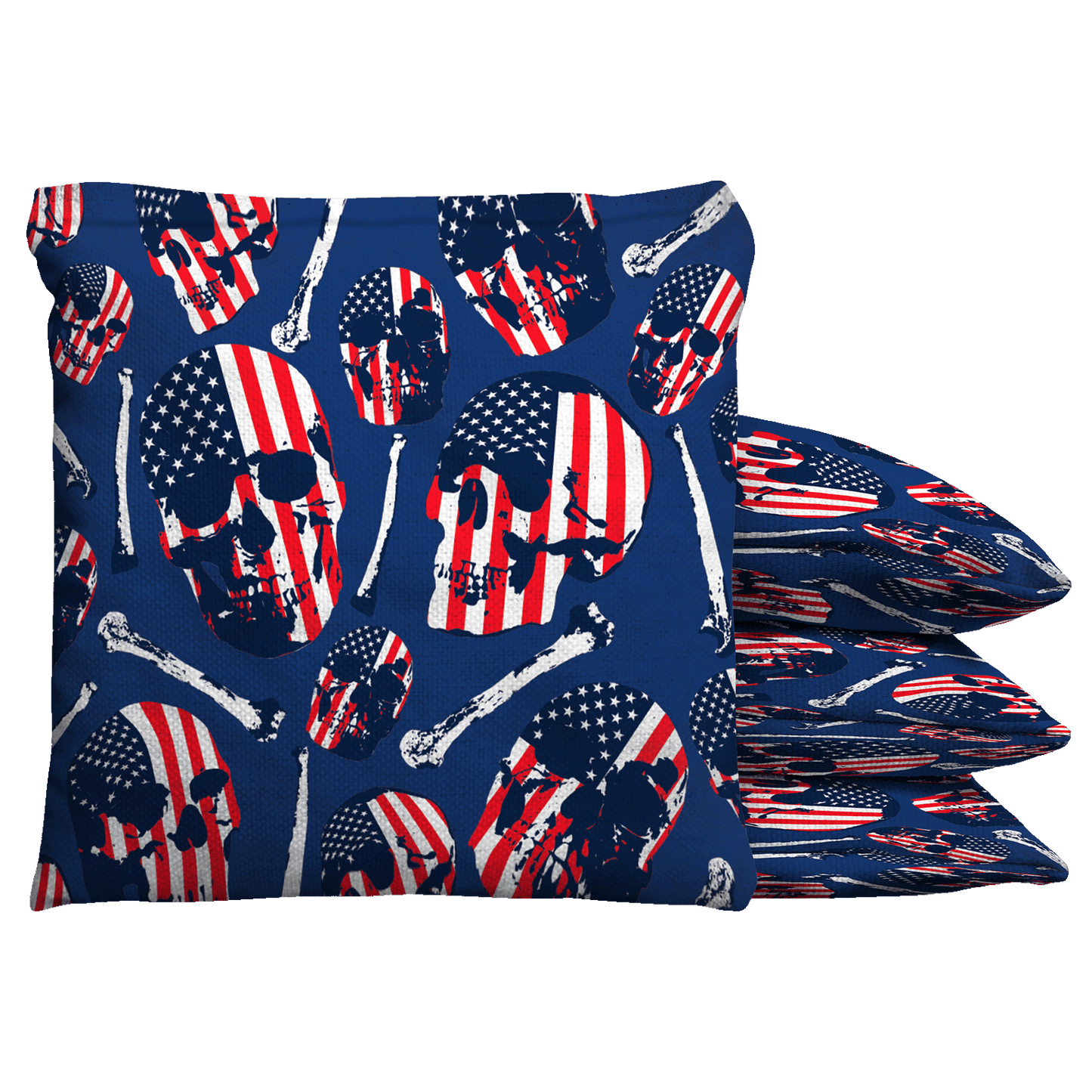 Baggo Skull Pattern Baggo Cornhole Bean Bag Toss Bags (set of 8)