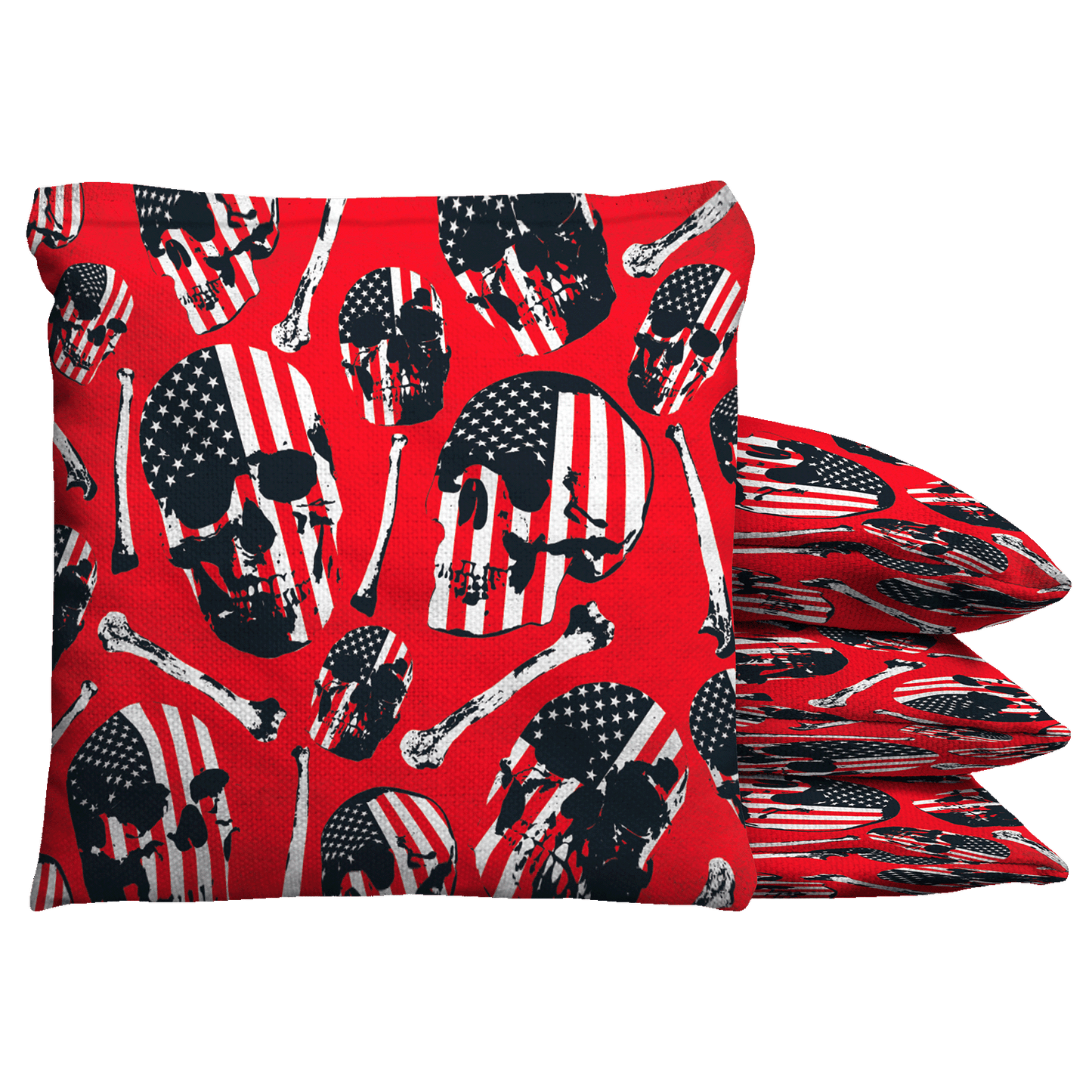 Baggo Skull Pattern Baggo Cornhole Bean Bag Toss Bags (set of 8)