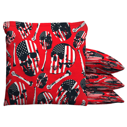Baggo Skull Pattern Baggo Cornhole Bean Bag Toss Bags (set of 8)