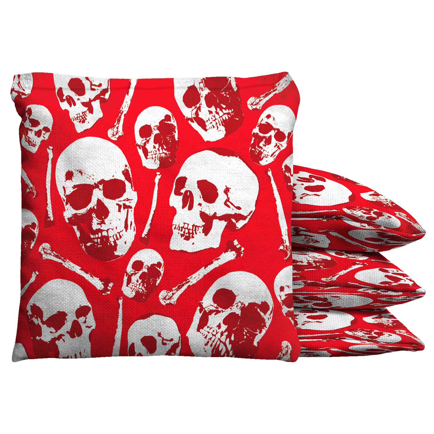 Baggo Skull Pattern Baggo Cornhole Bean Bag Toss Bags (set of 8)