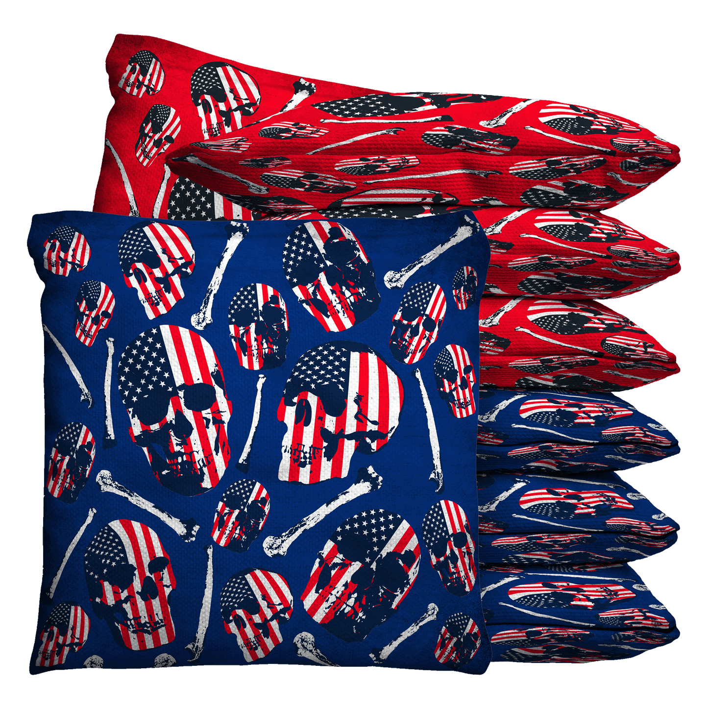 Baggo Skull Pattern Baggo Cornhole Bean Bag Toss Bags (set of 8)