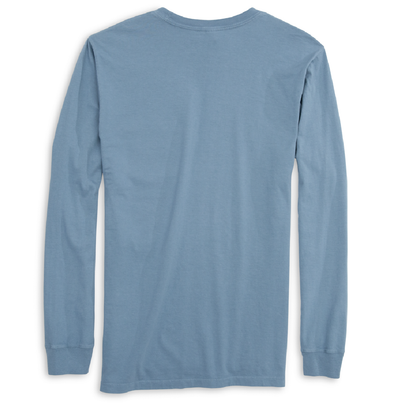 Texas Freshwater Born Linear Logo Men's Cotton Long Sleeve Shirt