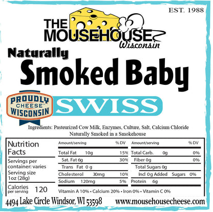 Mousehouse Cheesehaus Smoked Baby Swiss