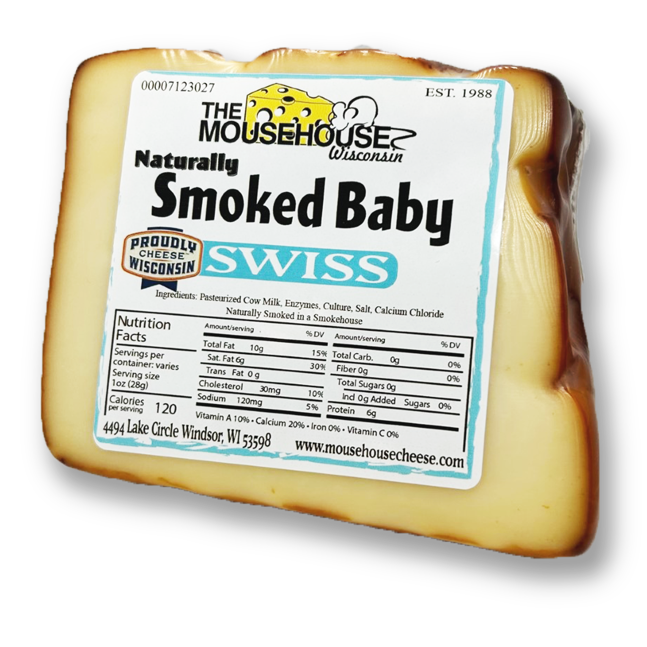 Mousehouse Cheesehaus Smoked Baby Swiss