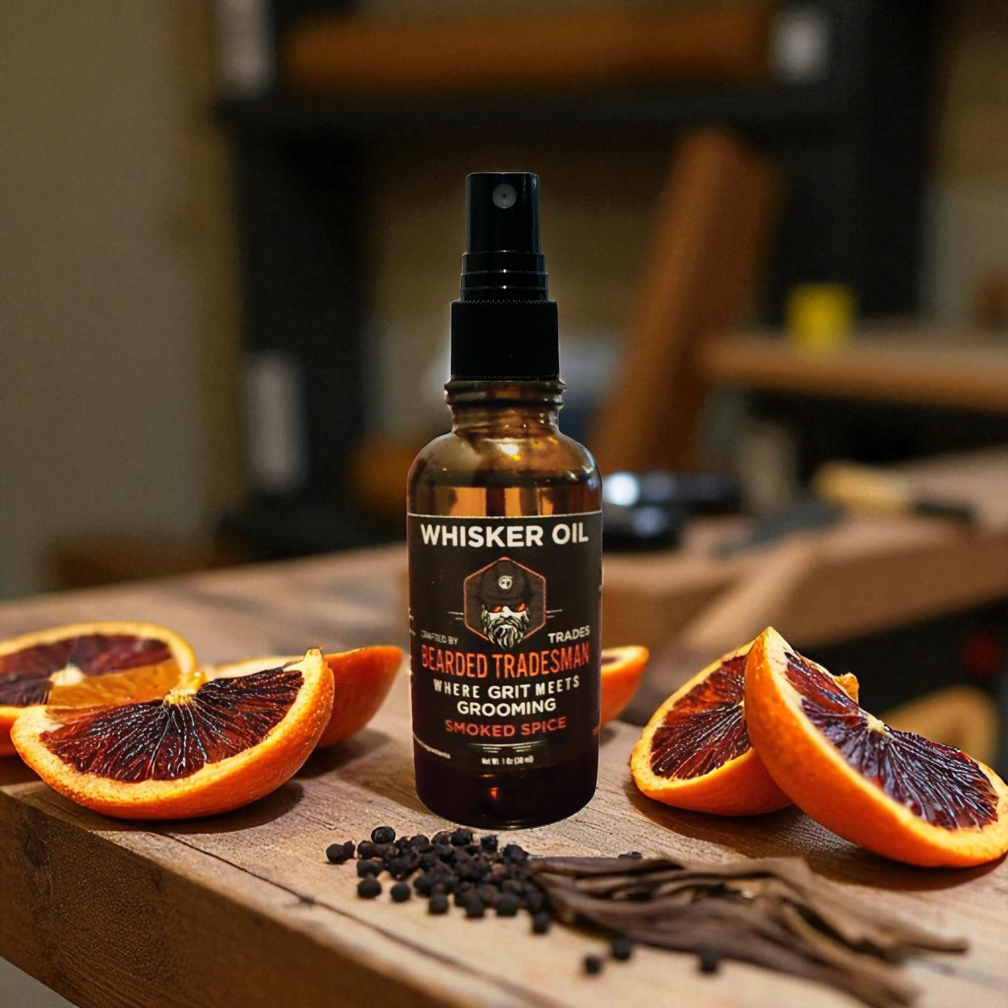 Bearded Tradesman Smoked Spice – Blood Orange & Pepper - Whisker Oil