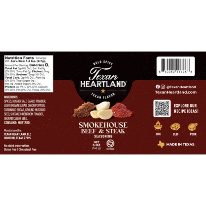 Texan Heartland Smokehouse Beef & Steak Seasoning