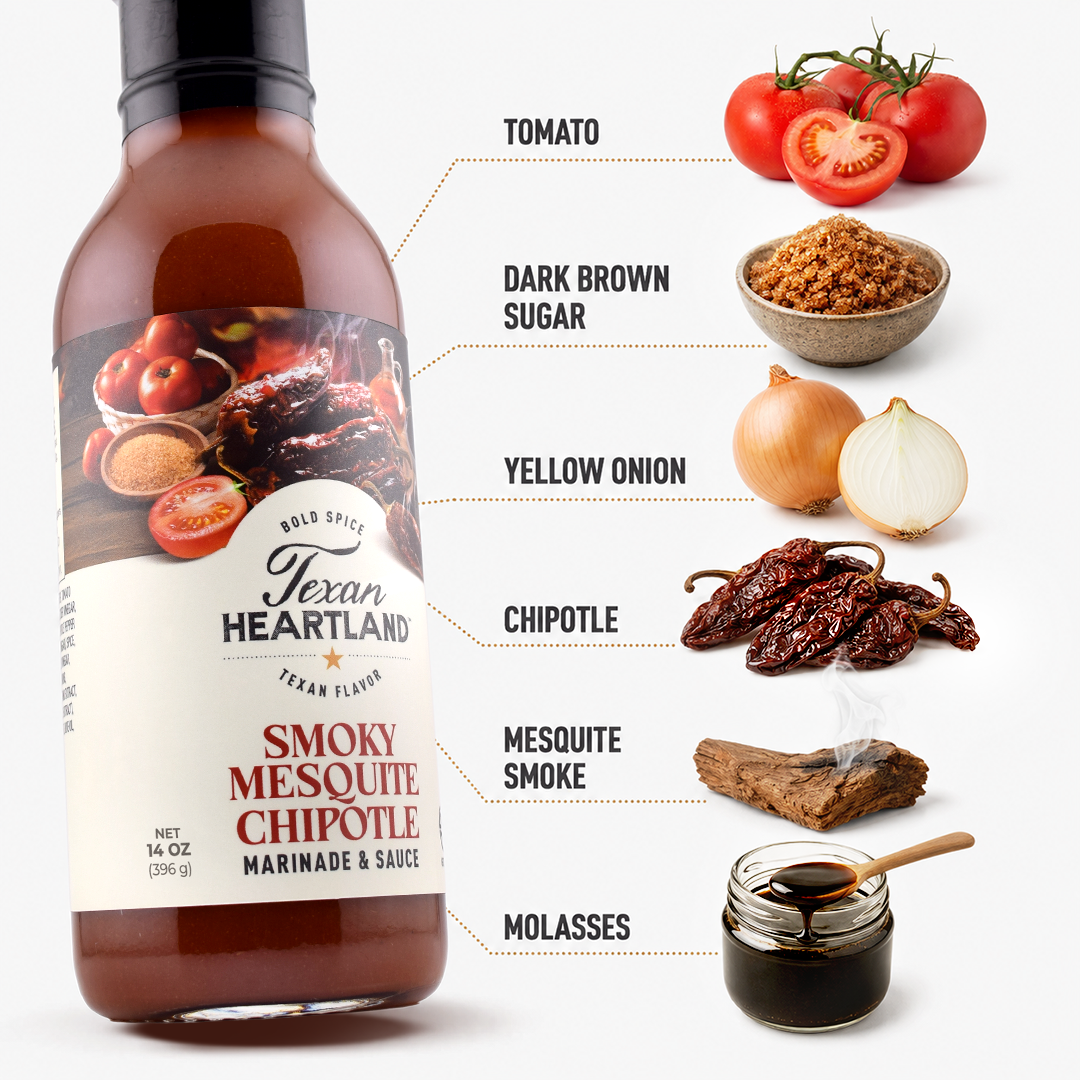 Texan Heartland Smoky Mesquite Chipotle Marinade & Sauce