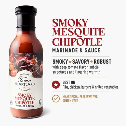 Texan Heartland Smoky Mesquite Chipotle Marinade & Sauce