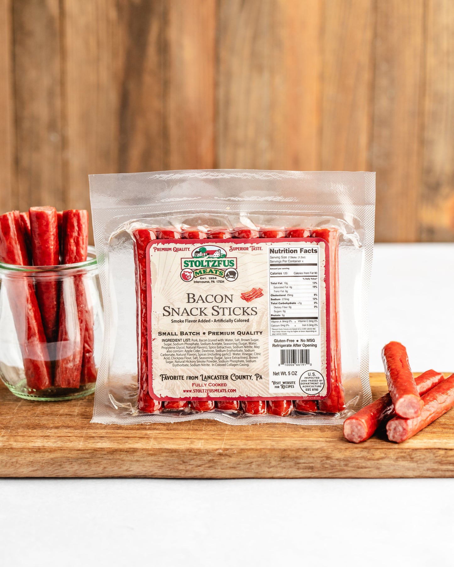 Stoltzfus Meats Bacon Snack Stick