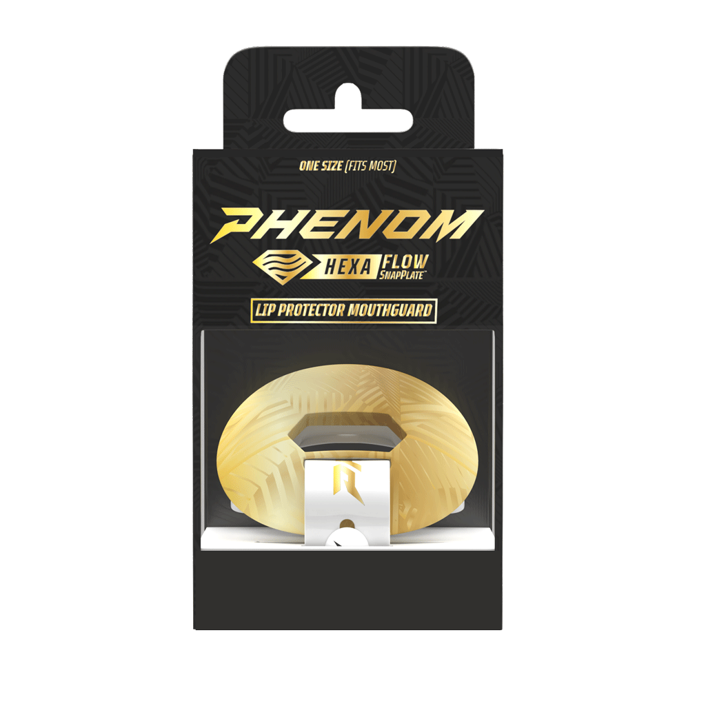 Phenom Elite HexaFlow 4.0 SnapPlate™ Mouthguard - White Gold Rush