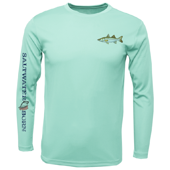 SK Snook on Chest Long Sleeve UPF 50+ Dry-Fit Shirt