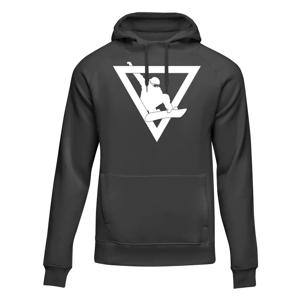 Outdoorzees Snowboarder Geometry Adult Fleece Hoodie