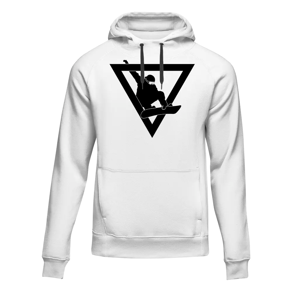 Outdoorzees Never Underestimate An Old Snowboarder Adult Fleece Hoodie