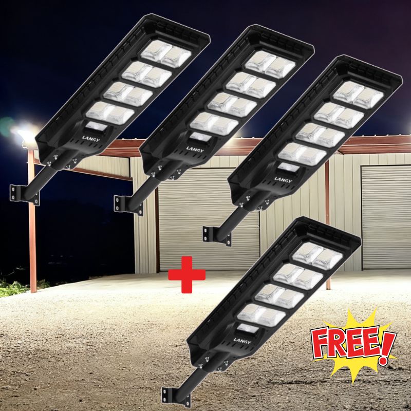 Langy Solar Lights 200W All in one solar Parking Lot Lights -25,000 lumens