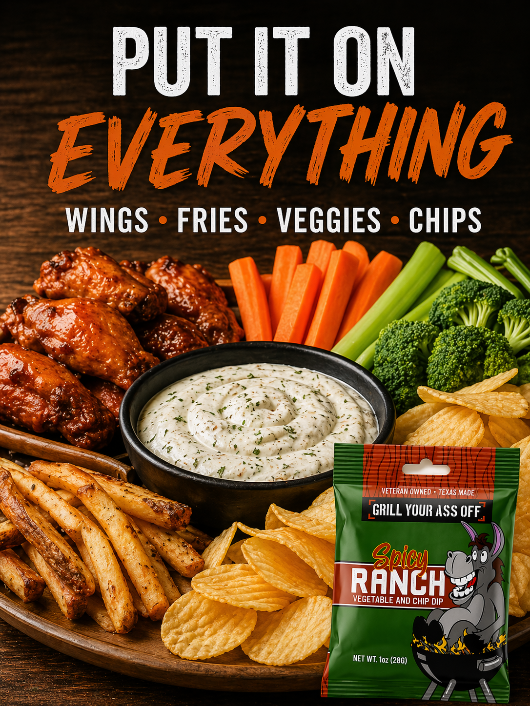 Grill Your Ass Off Spicy Ranch Dip