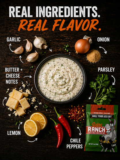 Grill Your Ass Off Spicy Ranch Dip