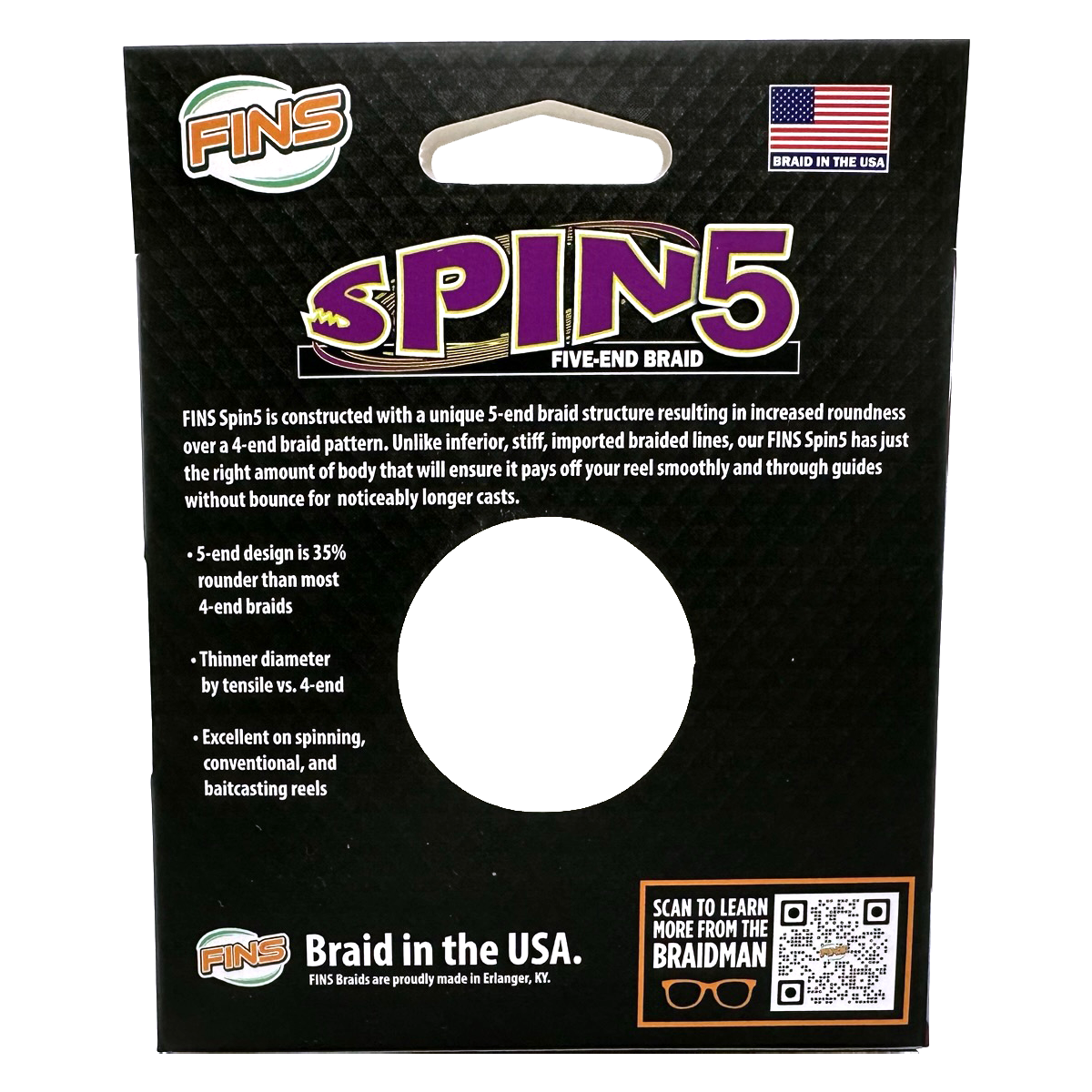 FINS Fishing Spin5 Fishing Braid