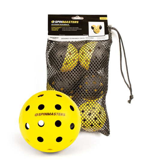 Moment Pickleball Spinmasters 2-Color Indoor/Outdoor Balls for Pickleball Training
