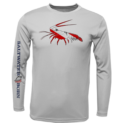 Saltwater Born Key West, FL Spiny Lobster Diver Long Sleeve UPF 50+ Dry-Fit Shirt
