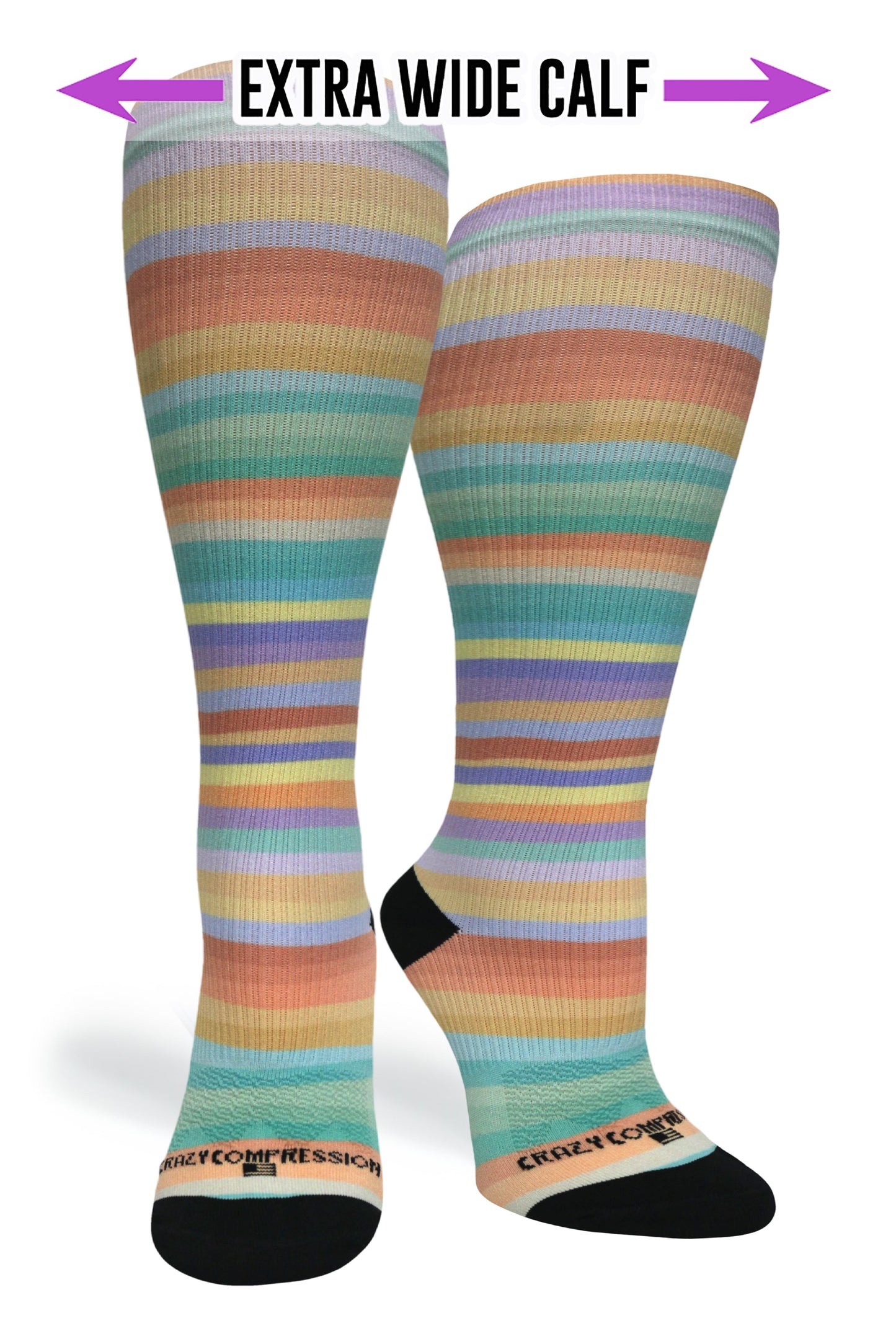 Crazy Compression Spring Stripes - (Standard & Extra Wide)