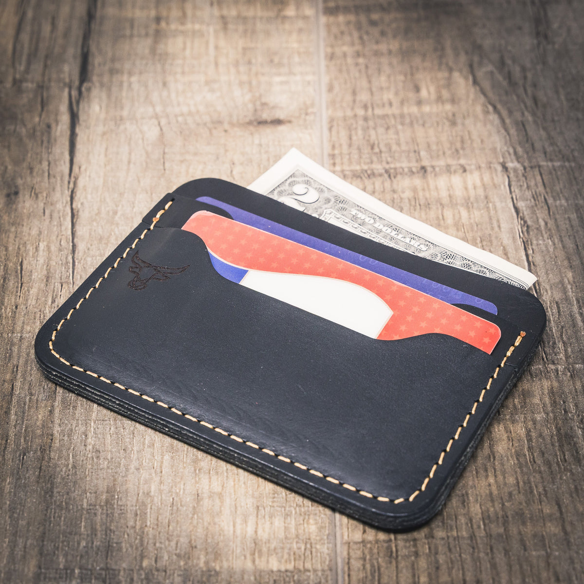 Bull Sheath Leather Pflugerville Card Wallet