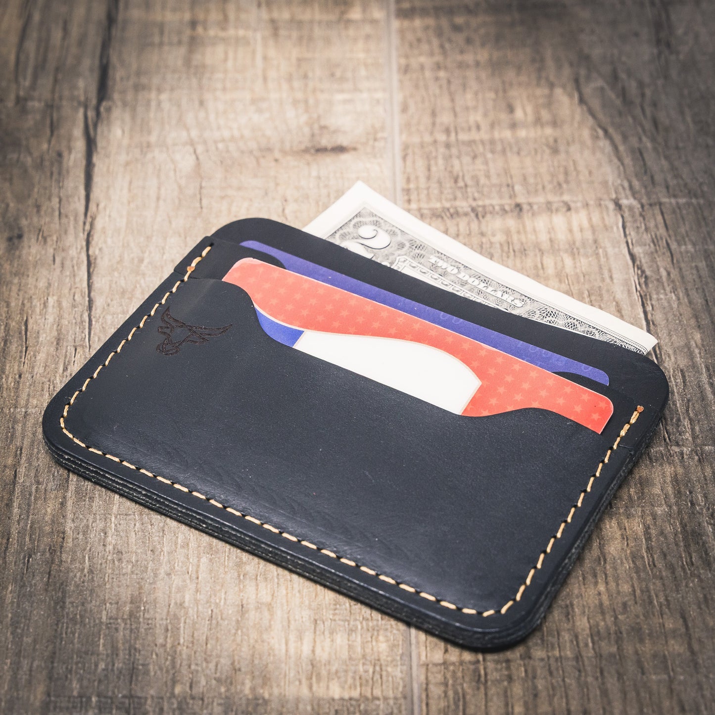 Bull Sheath Leather Pflugerville Card Wallet