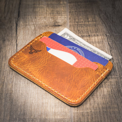 Bull Sheath Leather Pflugerville Card Wallet