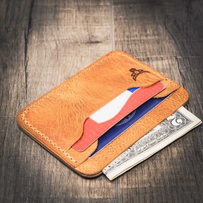 Bull Sheath Leather Pflugerville Card Wallet
