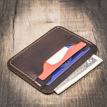 Bull Sheath Leather Pflugerville Card Wallet