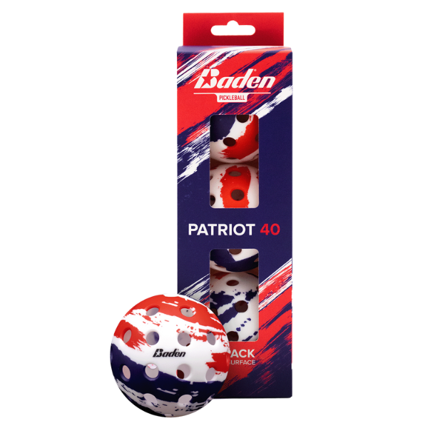 Baden Sports Patriot 40 Pickleball 3-Pack